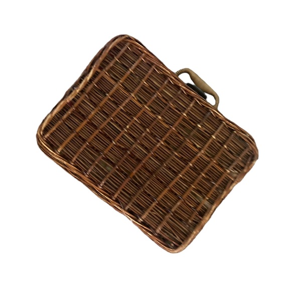 Picnic Basket Bag-Use as Bag or Picnic Basket-Great lining, cute! VTG style - Picture 4 of 8